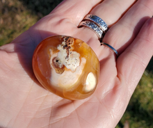 Load image into Gallery viewer, Carnelian Palm Stone (#5)