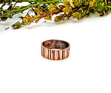 Load image into Gallery viewer, Hammered Copper Ring, Handmade one of a kind jewelry