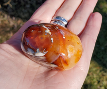 Load image into Gallery viewer, Carnelian Palm Stone - Carnelian Crystal Palm Stone #4