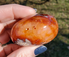 Load image into Gallery viewer, Carnelian Palm Stone - Carnelian Crystal Palm Stone #4