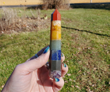 Load image into Gallery viewer, Chakra Gemstone Wand