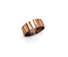 Load image into Gallery viewer, Hammered Copper Ring, Handmade one of a kind jewelry