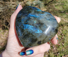 Load image into Gallery viewer, Large Labradorite Gemstone Heart