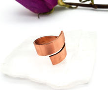 Load image into Gallery viewer, Polished Copper Wrap Ring - Handmade to Order