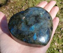 Load image into Gallery viewer, Large Labradorite Gemstone Heart