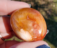Load image into Gallery viewer, Carnelian Palm Stone (#5)