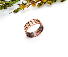 Load image into Gallery viewer, Hammered Copper Ring, Handmade one of a kind jewelry