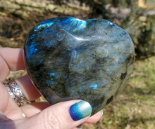 Load image into Gallery viewer, Large Labradorite Gemstone Heart