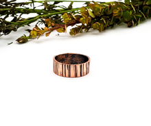 Load image into Gallery viewer, Hammered Copper Ring, Handmade one of a kind jewelry