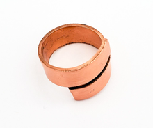 Load image into Gallery viewer, Polished Copper Wrap Ring - Handmade to Order
