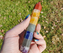 Load image into Gallery viewer, Chakra Gemstone Wand