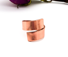 Load image into Gallery viewer, Polished Copper Wrap Ring - Handmade to Order