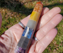Load image into Gallery viewer, Chakra Gemstone Wand