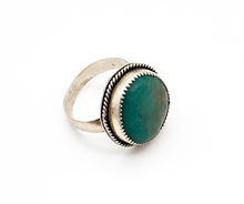 Load image into Gallery viewer, Genuine Turquoise and Sterling Silver Ring - Size 11