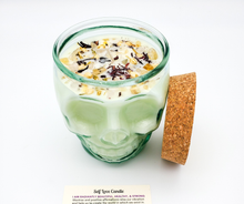 Load image into Gallery viewer, Self Love Intention Candle (Jasmine Vanilla) - 12 oz Skull Jar