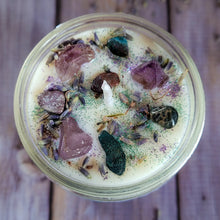 Load image into Gallery viewer, Calm the F*ck Down Ritual Candle – Crystal Candle for Relaxation &amp; Stress Relief
