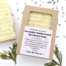 Load image into Gallery viewer, Lavender Cedarwood Shea Butter Shave Soap
