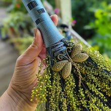 Load image into Gallery viewer, Sweet Annie Broom - Hawktail Broom with Dragonfly Charm
