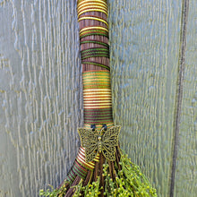 Load image into Gallery viewer, Sweet Annie Broom - Turkey Wing Broom with Butterfly Charm
