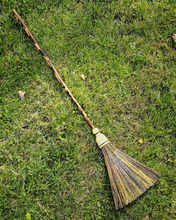 Load image into Gallery viewer, Handmade Sweeper Broom - Traditional Broomcorn Broom
