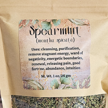 Load image into Gallery viewer, Dried Spearmint Leaf (Organic) | Loose Spearmint for Tea, Digestion &amp; Herbal Blends
