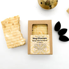 Load image into Gallery viewer, Nag Champa Soap with Turmeric - Handmade Herbal Soap
