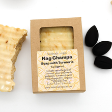 Load image into Gallery viewer, Nag Champa Soap with Turmeric - Handmade Herbal Soap
