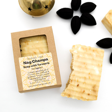 Load image into Gallery viewer, Nag Champa Soap with Turmeric - Handmade Herbal Soap
