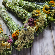 Load image into Gallery viewer, Mugwort and Seasonal Flower and Herb Bundle
