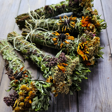 Load image into Gallery viewer, Mugwort and Seasonal Flower and Herb Bundle
