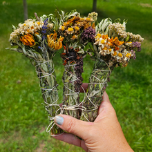 Load image into Gallery viewer, Mugwort and Seasonal Flower and Herb Bundle
