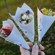 Load image into Gallery viewer, Mini Dried Flower Bouquet - Farm Grown Natural Dried Flowers

