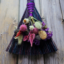 Load image into Gallery viewer, Hand Crafted Floral Broom, 15"
