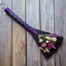 Load image into Gallery viewer, Hand Crafted Floral Broom, 15"

