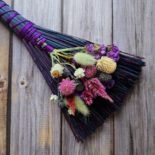 Load image into Gallery viewer, Hand Crafted Floral Broom, 15"
