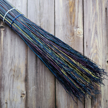 Load image into Gallery viewer, Hand Painted Decorative Round Broom, 26" Handmade Witches Besom
