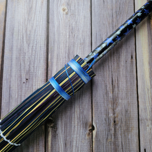 Load image into Gallery viewer, Hand Painted Decorative Round Broom, 26" Handmade Witches Besom
