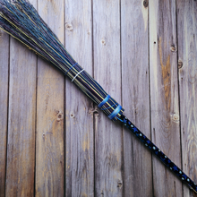 Load image into Gallery viewer, Hand Painted Decorative Round Broom, 26" Handmade Witches Besom
