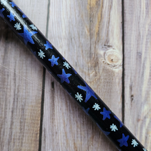 Load image into Gallery viewer, Hand Painted Decorative Round Broom, 26" Handmade Witches Besom
