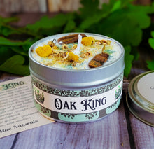 Load image into Gallery viewer, Oak King Candle – Wheel of the Year Candle for Renewal, Growth &amp; the Light Half of the Year
