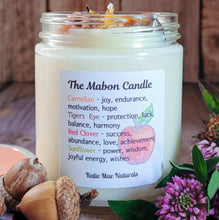 Load image into Gallery viewer, Mabon Ritual Candle – Apple &amp; Oak Soy Candle for Autumn Equinox, Gratitude &amp; Grounding
