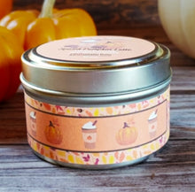 Load image into Gallery viewer, Spiced Pumpkin Latte Soy Candle – Cozy Fall Handcrafted Candle
