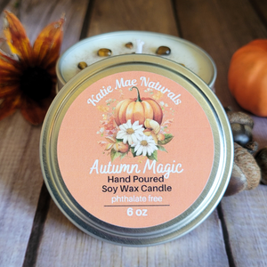 Autumn Magic Soy Wax Candle - 6 oz