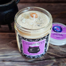Load image into Gallery viewer, Cerridwen Goddess Candle – Crystal Candle Inspired by the Goddess of Transformation &amp; Inspiration
