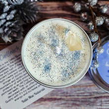 Load image into Gallery viewer, Cailleach Goddess Candle – Crystal Candle Inspired by the Celtic Queen of Winter
