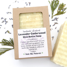 Load image into Gallery viewer, Lavender Cedarwood Shea Butter Shave Soap
