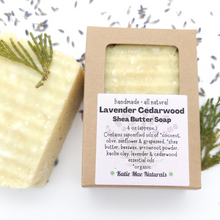 Load image into Gallery viewer, Lavender Cedarwood Shea Butter Shave Soap
