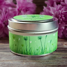 Load image into Gallery viewer, Sweet Grass Soy Candle – Fresh Meadow &amp; Wildflower Handcrafted Candle
