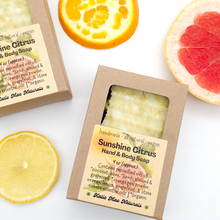 Load image into Gallery viewer, Citrus vegan zero waste soap
