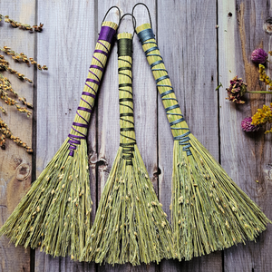 Mini Altar Broom - Handmade Hawktail Whisk Broom